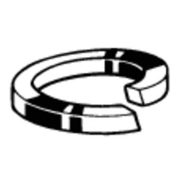 Split Lock Washer, For Screw Size M18 Steel, Black Oxide Finish, 10 PK