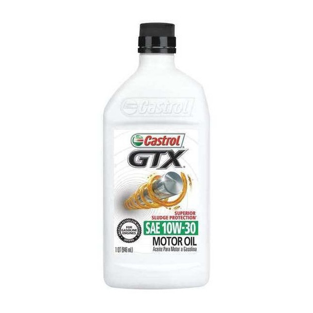Castrol Motor Oil, 10W-30 SAE, Petroleum, 1 Qt. 06145