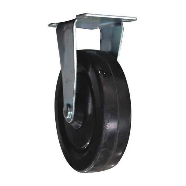 Manufacturer Varies FixedCaster,3-3/4in,2-1/4in,Black,Rubber MH2PLG501G