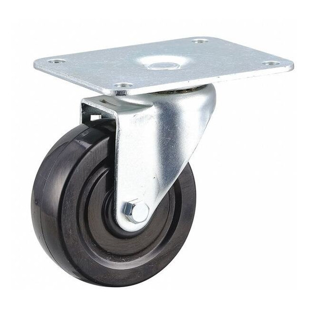 Manufacturer Varies Plate Caster,Swivel,Rubber,5 1/8"H 435X86