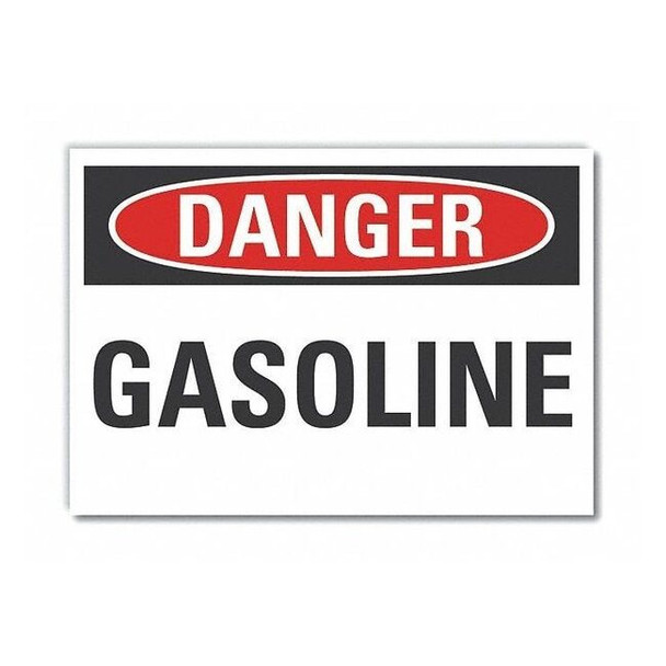 Danger Sign, 7 in H, 10 in W,Vertical Rectangle, English, LCU4-0313-RD_10X7