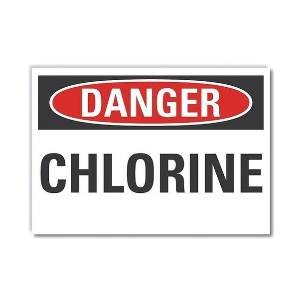 Danger Sign, 10 in H, 14 in W,Horizontal Rectangle, English, LCU4-0316-RD_14X10