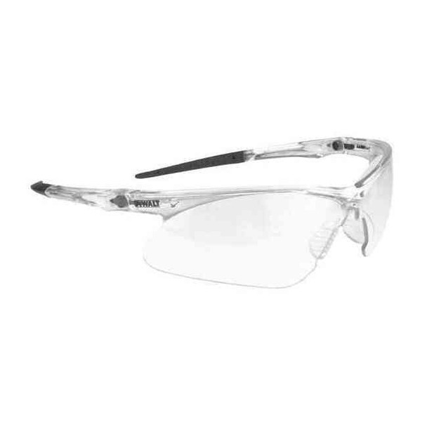 ST1, Safety Glasses, Anti-Fog, Clear Lens, Black Frame, Half Frame