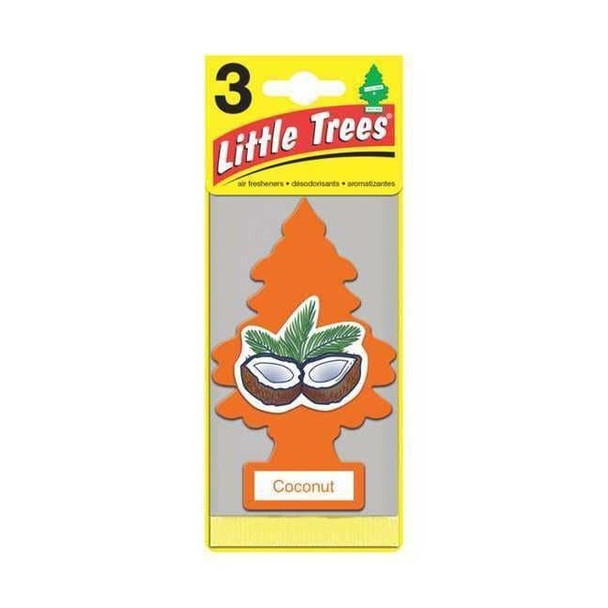 Little Trees Air Freshener,Card with String,Yllw,PK3 U3S-32017