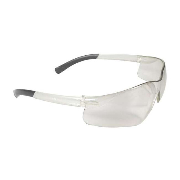 Rad-Atac, Safety Glasses, Anti-Scratch, Clear Lens, Clear Frame, Frameless, 1 PR