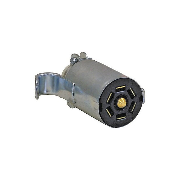 7-Way Stamped Zinc Trailer Connector - Trailer Side Pack of 2