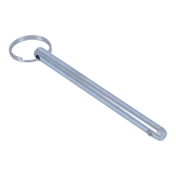 Detent Hitch Pin, 5/16 in Dia, 3-5/8 in Usable L, Carbon Steel, 1 PK Pack of 500