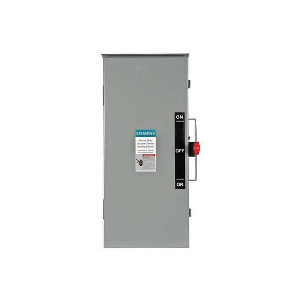 Siemens Nonfusible, Safety Switch, Heavy Duty, 600 V, 3PST DTNF363R