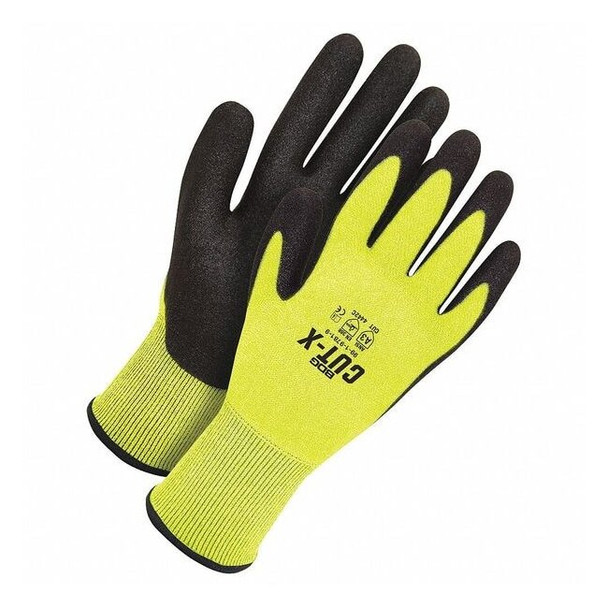 Cut Resistant Coated Gloves, Cut Level A3 ,Dipped ,Polyurethane ,Sandy ,XS 1 PR