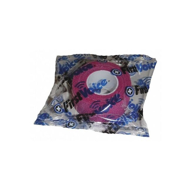 First Voice Self-Adhesive Bandage, 1" x 5yds, Bright Pink TS-3187-BP Pack of 3