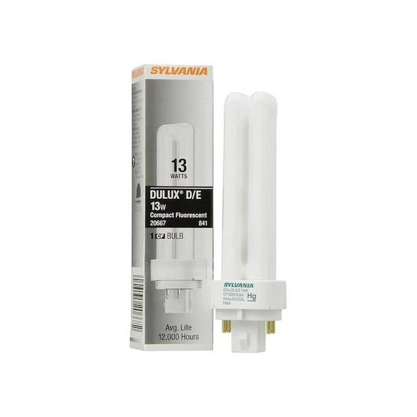 Ledvance/ Sylvania CFL,13 W,T4,4-Pin (G24q-1) CF13DD/E/841/ECO Pack of 50