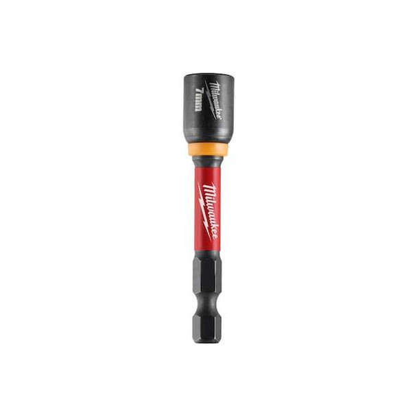 Milwaukee Tool Nutsetter,L:2 9/16",Socket:7mm 49-66-4607 Pack of 10
