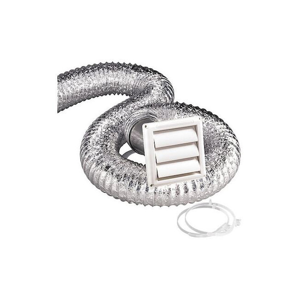 Deflecto Dryer Vent Kit,8",White SK8WFW Pack of 6