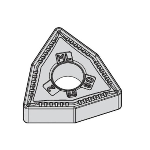 Widia Turning Insert, Trigon, 4, WNMG, 1, Carbide WNMG431ML WK05CT Pack of 10
