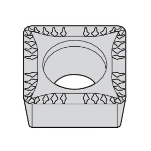 Widia Square Turning Insert, Square, 3, SCMT, 2, Carbide 5623460 Pack of 5
