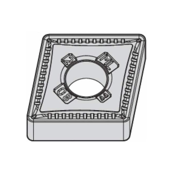 Widia Diamond Turning Insert, Diamond, 4, CNMG, 1, Carbide CNMG431ML Pack of 10
