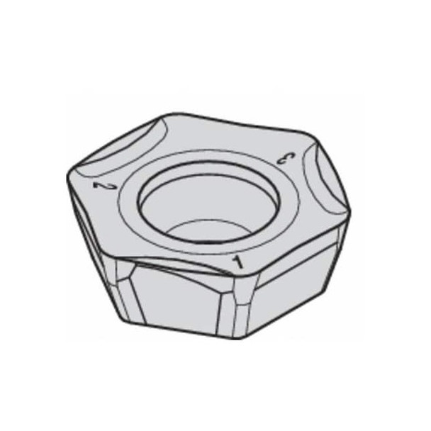 Widia Hex Milling Insert,Carbide 2957584 Pack of 5
