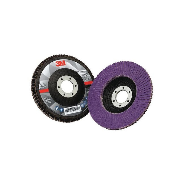 3m Flap Disc, 4 1/2 in Dia, 7/8 in Arbor 7100178016 Pack of 10