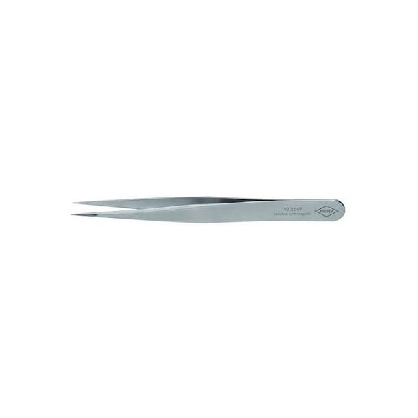 Knipex Tweezers, Anti-Mag, Needle, Straight, 4-1/2 92 22 07 Pack of 6