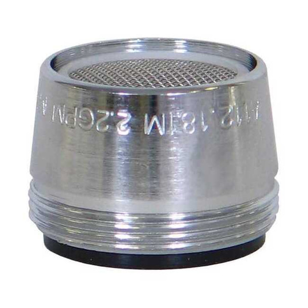 2.2 gpm Outlet, 15/16 in - 27, 55/64 in - 27 Thread Size, Chrome, Metal