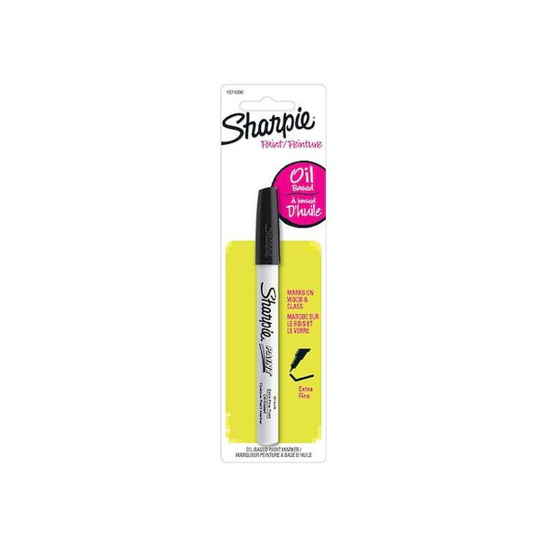 Sharpie Liquid Paint Marker, Black, Metal 1874990 Pack of 6