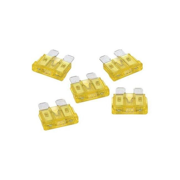 Roadpro ATO Fuses,20A,5/Pack RPATO20 Pack of 5