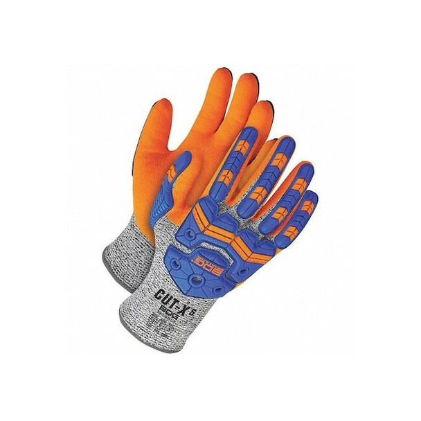 Cut-Resistant Impact Gloves, Cut Level A5 ,Nitrile ,Sandy ,M 1 PR Pack of 12
