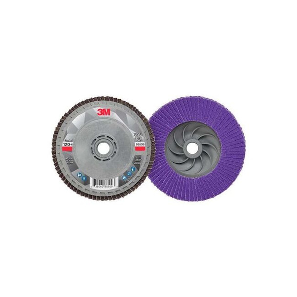 3m Flap Disc, 4 1/2 in Dia, 5/8 in Arbor 7100243875 Pack of 10