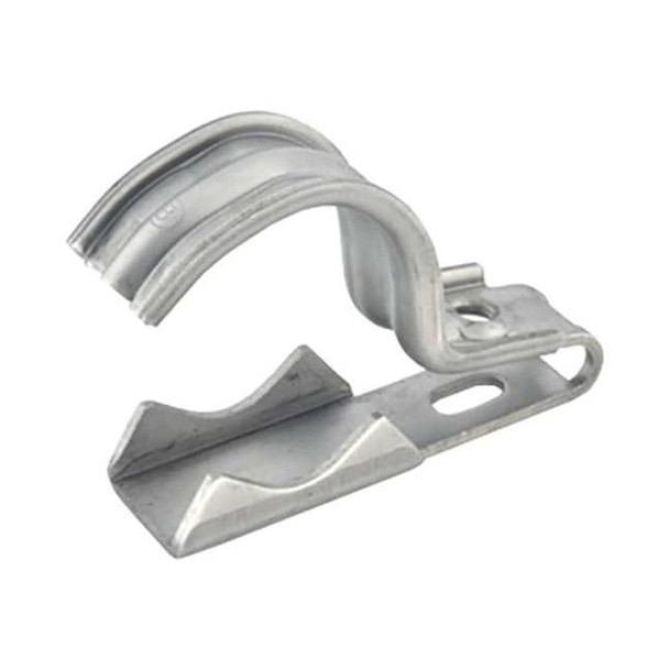Clamp, Conduit; EMT; Pipe Use, Stainless Steel, Stainless Steel Pack of 25
