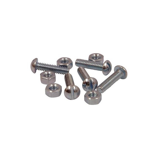 Roadpro Stove Bolts,w/Hex Nuts,.25x1,5/Pack SST-90170 Pack of 3