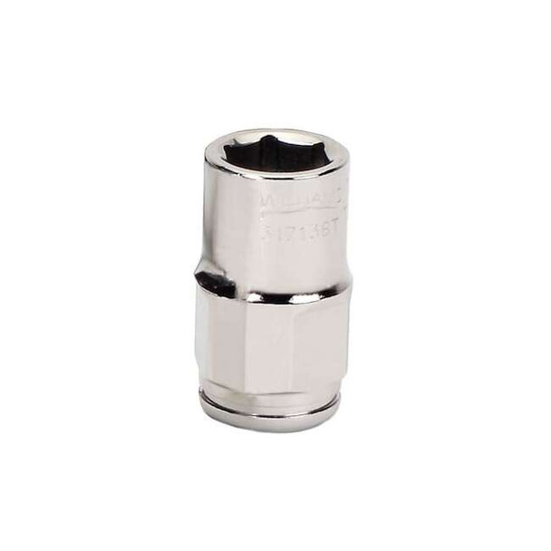 3/8" Drive, 19mm Metric Socket, 6 Points, Bolt Thru 3/8" D,6Pt,19mm Pack of 2