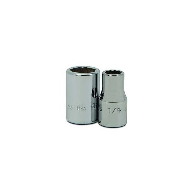 1/4" Drive, 5/16" SAE Socket, 12 Points, Standard 1/4"D,12Pt,5/16 Pack of 2