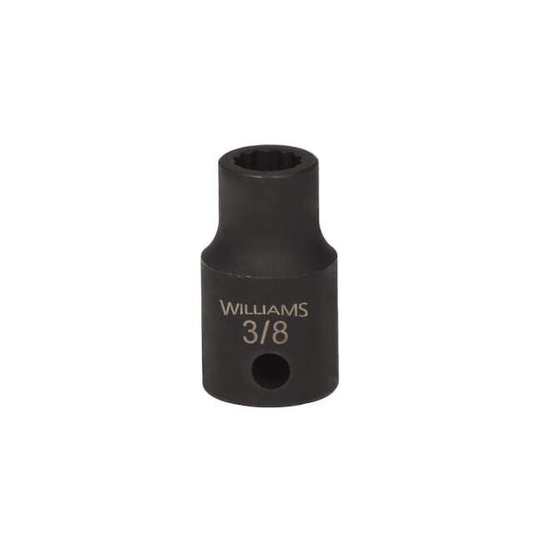1/2" Drive Impact Socket Black Industrial, Standard 1/2" D,9/16",12Pt Pack of 2