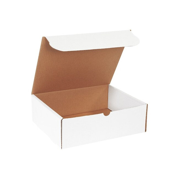 Literature Mailers, 11-3/4" x 10-3/4" x 4", White Pack of 50