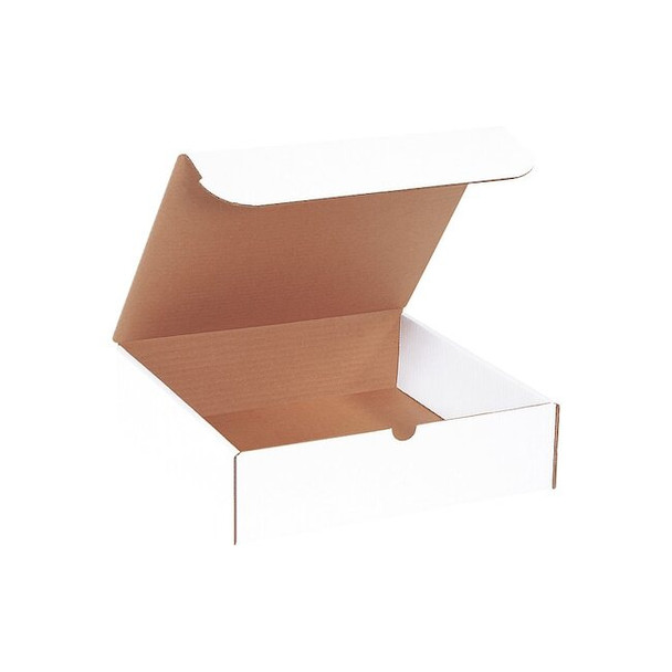 Literature Mailers, 12" x 11-3/4" x 3-1/4", White Pack of 50