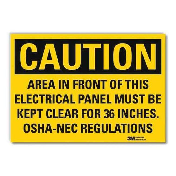 Lyle Caution Sign,10x7 In.,English, U1-1073-RD_10X7 U1-1073-RD_10X7