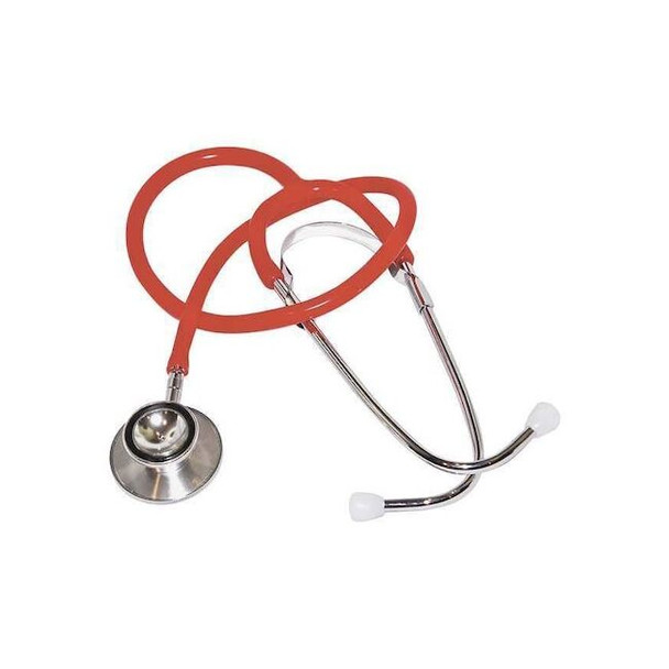 Medsource Stethoscope,Red,Adult,Pediatric,22" L MS-70033