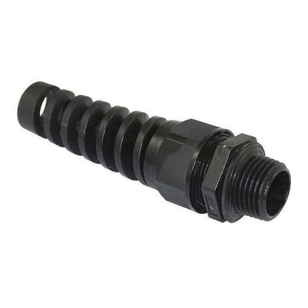 Dayton StrainReliefConnector, 1/2 in NPT, Black 32J074