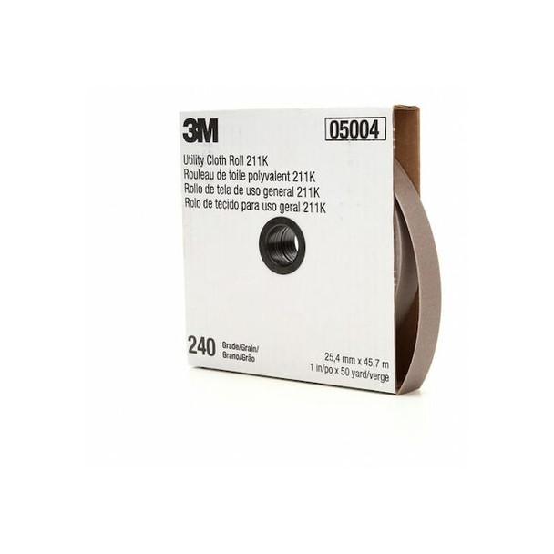 3m Abrasive Utility Roll,Grit 240,Gray 7000118347