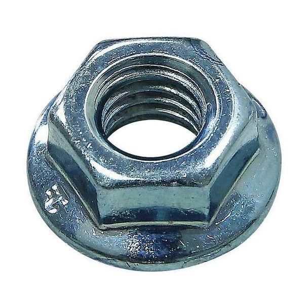 80/20 Flanged Hex Nut, Steel, Zinc-Plated 14156