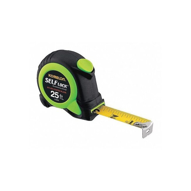 Komelon Tape Measure,Green,Self Lock,25 ft. x 1" SL2825 Pack of 4