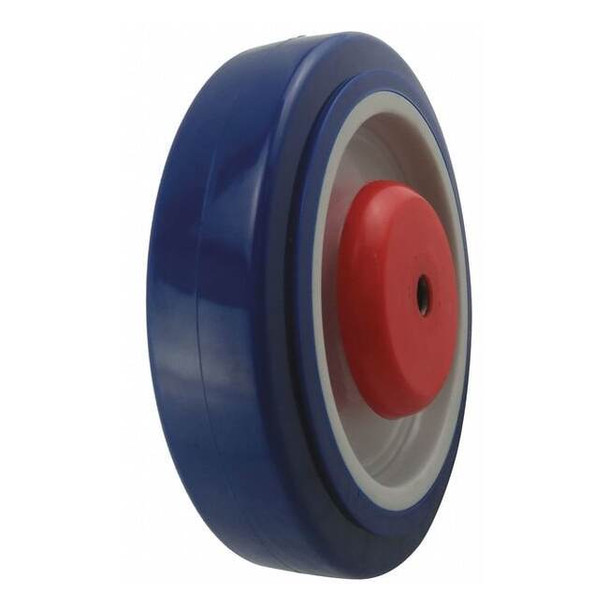 Caster Wheel, 350 lb., 5/16" Bore Dia., Core Color: Gray