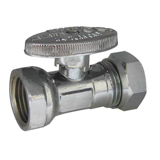 Kissler Water Supply Stop, Straight Valve, Chrome AB88-9040