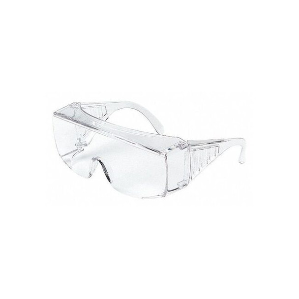 98, Safety Glasses, Anti-Scratch, Clear Lens, Clear Frame, Frameless Pack of 144