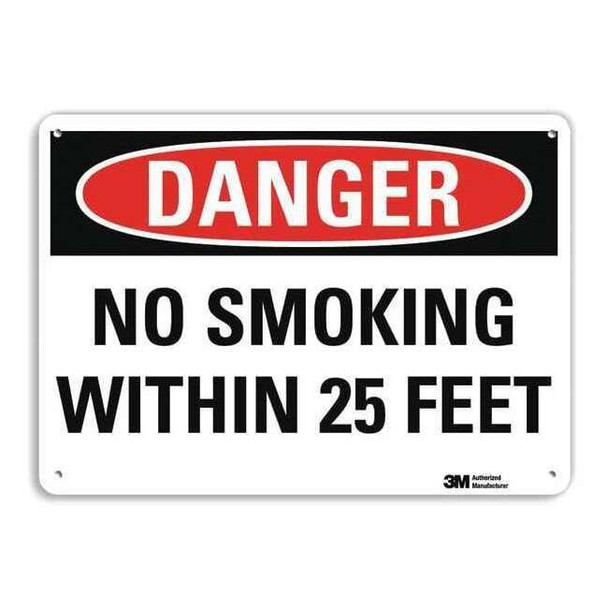 Danger Sign, 10" H, 14 in W,  Horizontal Rectangle, English, U3-1862-NA_14x10