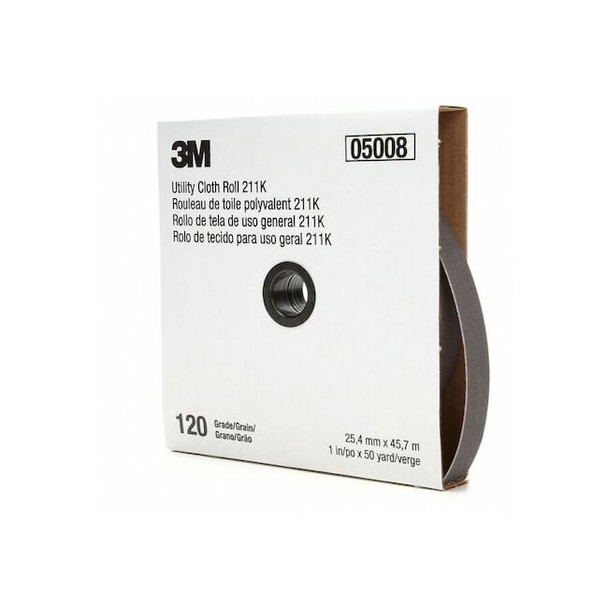 3m Abrasive Utility Roll,Grit 120,Gray 7000118336 Pack of 5