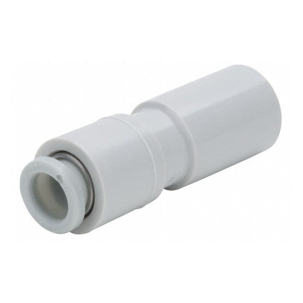 Push-Fit Adapter Fitting, Push-to-Connect x Stem, 8mm Tube OD, Plastic