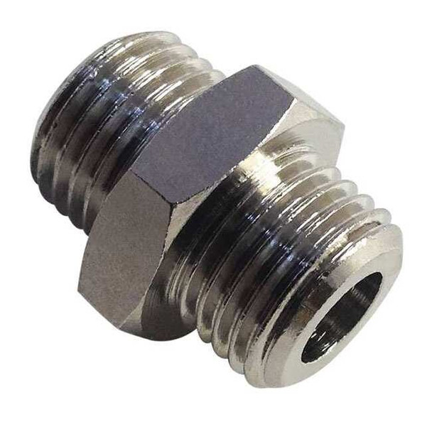 Male Adapter Brass Adapter, 3/8 in Male BSPP X 3/8 in Male BSPP