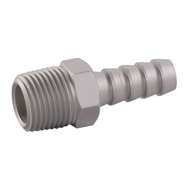 Speedaire Hose Barb,3/8 In Barb,3/8 In MNPT,Alum 30E644