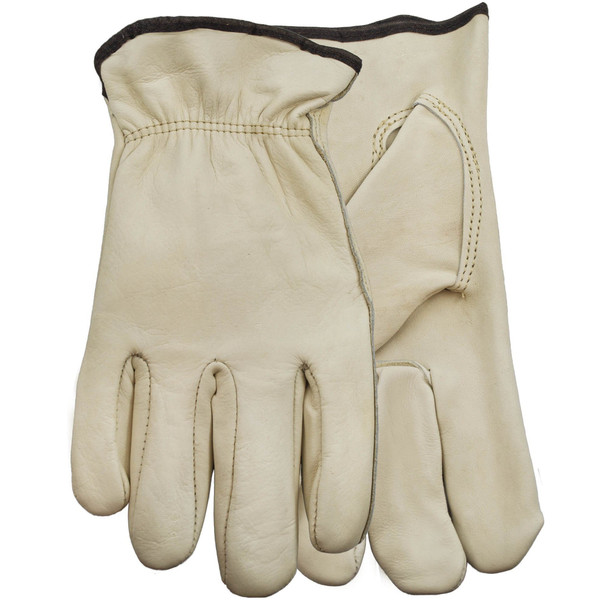 Watson Gloves Slip-on, Inset Thumb, Off white, L 1 PR 1653-L Pack of 6